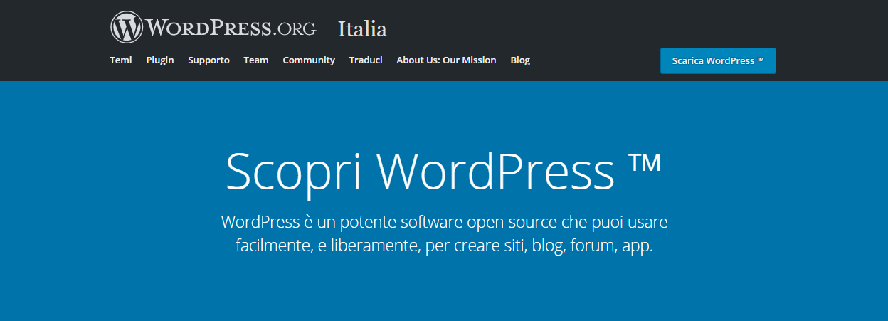 come funziona wordpress org